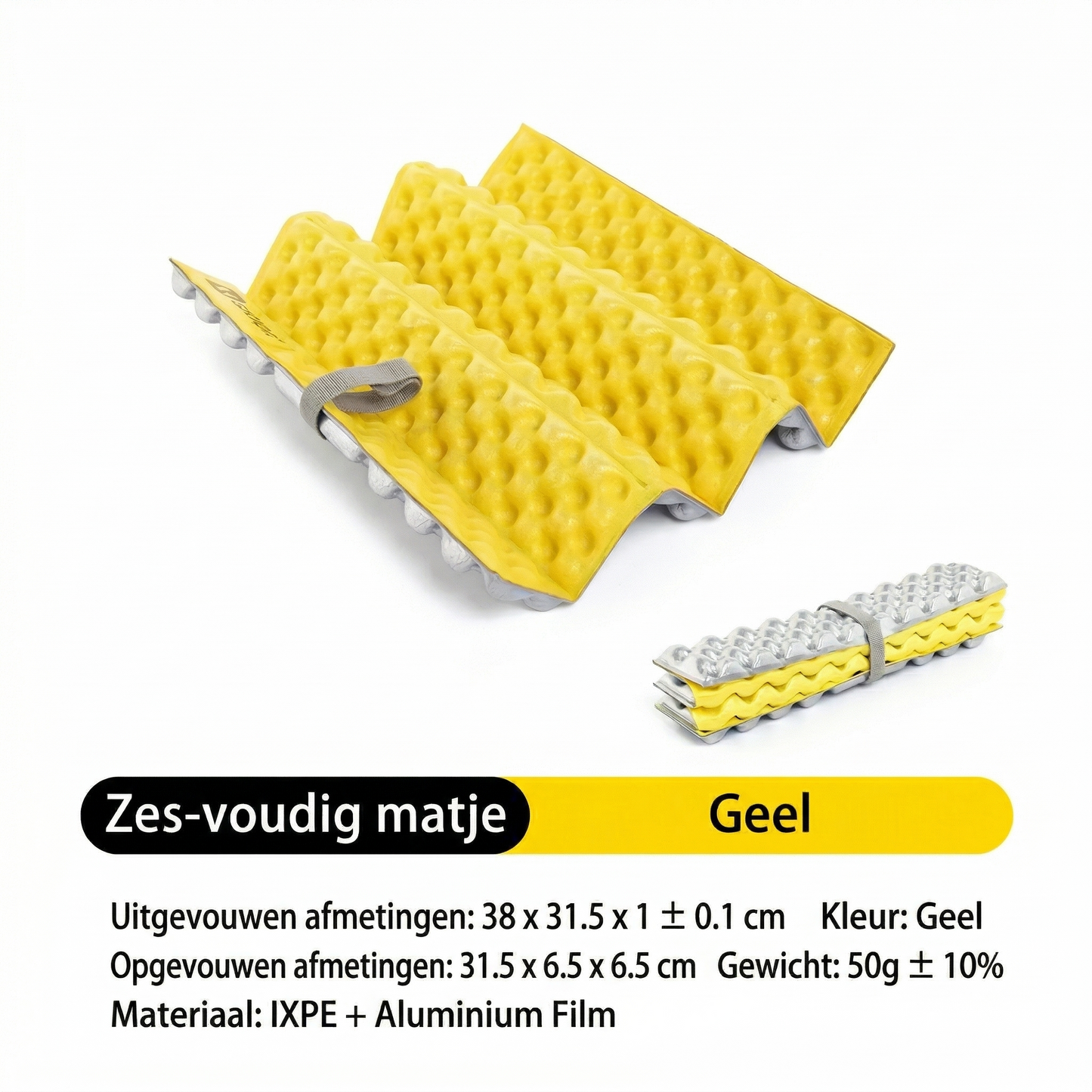 Opvouwbaar thermo zitkussen