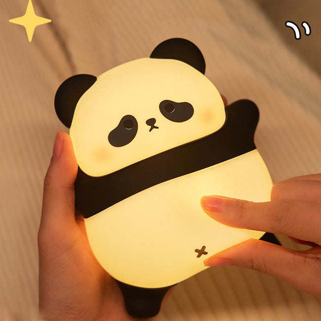 Huggwaii Liggende Luie Panda Nachtlamp LED Tik Lamp Beste Cadeau voor Baby en Meisje