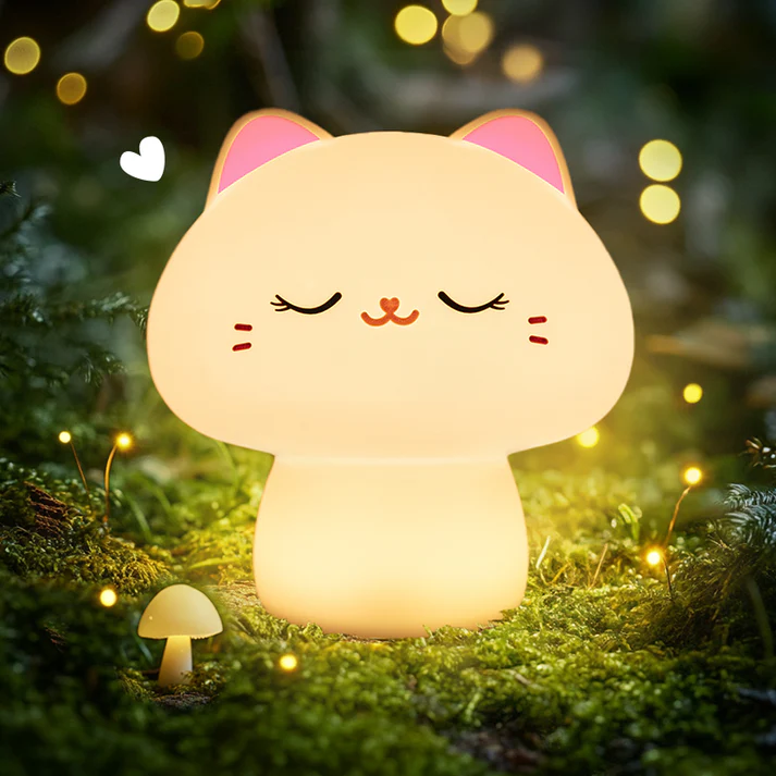 Huggwaii Champignon LED Squishy Tap Tap Nachtlamp
