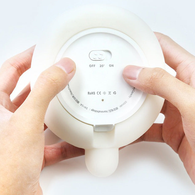 Huggwaii Oranje Kat LED Squishy Tap Tap Nachtlamp