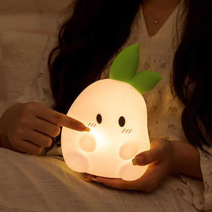 Huggwaii Squishy Silicone Schattige Radijs LED Nachtlamp - Perfect Cadeau voor Kinderen en Meisjes