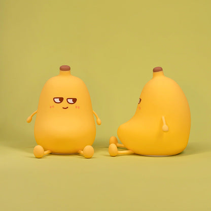 Huggwaii Squishy Silicone Banaan LED Nachtlamp - Perfect Cadeau voor Kinderen en Meisjes