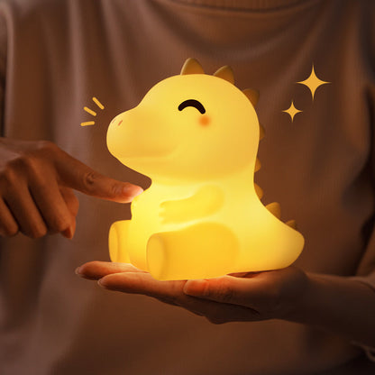 MeWaii® Squishy Silicone Dinosaur LED Nachtlamp - Perfect Cadeau voor Kinderen en Meisjes