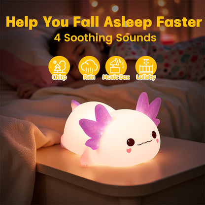 MeWaii® 2025 Beperkte Versie Axolotl Squishy Silicone Nachtlamp - Perfect Cadeau 🎁