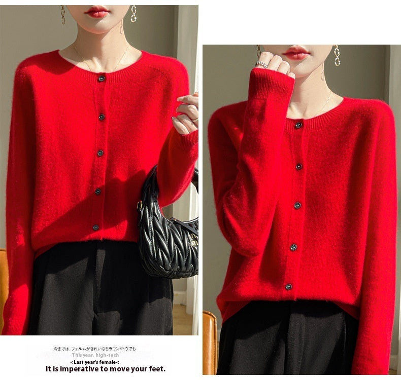 Cachemire Chic - Pull col rond élégant