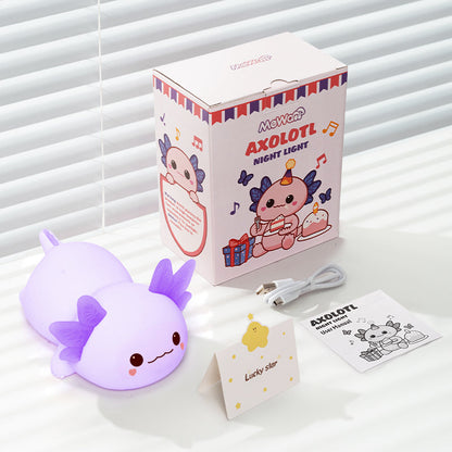 MeWaii® Axolotl Schattige Squishy Nachtlamp - Perfect Cadeau 🎁