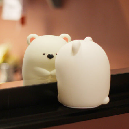 Huggwaii Squishy Silicone Knuffelbeer LED Nachtlamp - Perfect Cadeau voor Kinderen en Meisjes