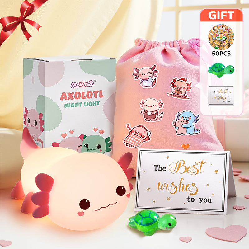 MeWaii® Axolotl Schattige Squishy Nachtlamp - Perfect Cadeau 🎁