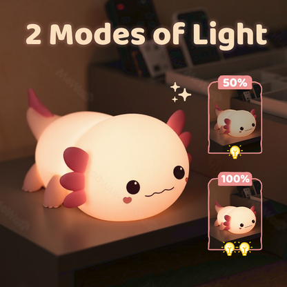 MeWaii® Axolotl Schattige Squishy Nachtlamp - Perfect Cadeau 🎁