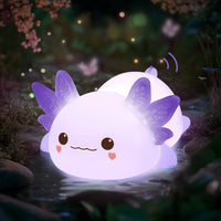 🦋 Paarse Axolotl Witte Ruis