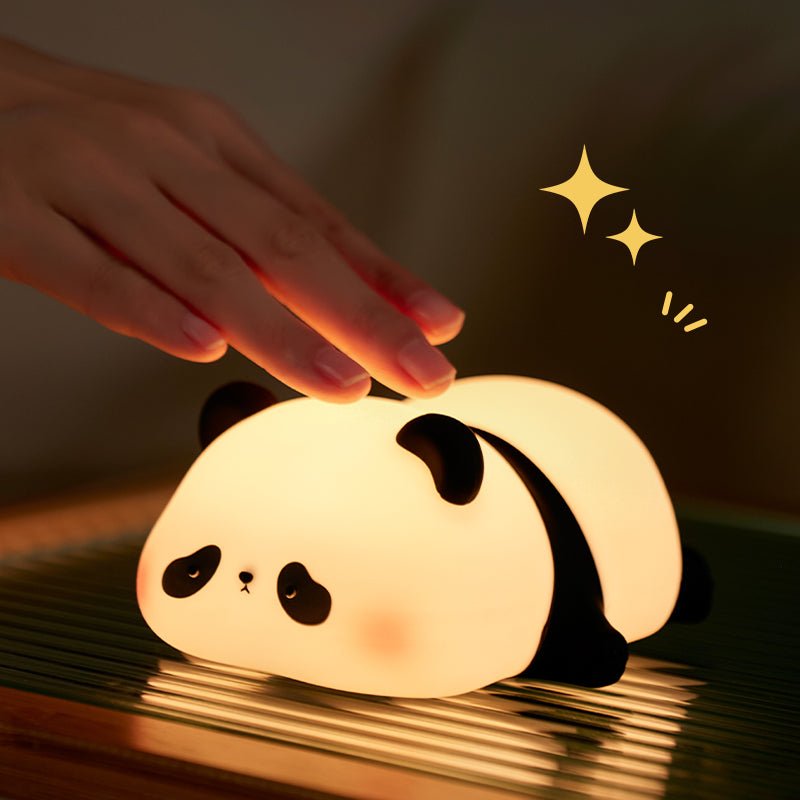 Huggwaii Schattige Panda Nachtlamp LED Squishy Tap Lamp Beste Cadeau voor Baby en Meisje