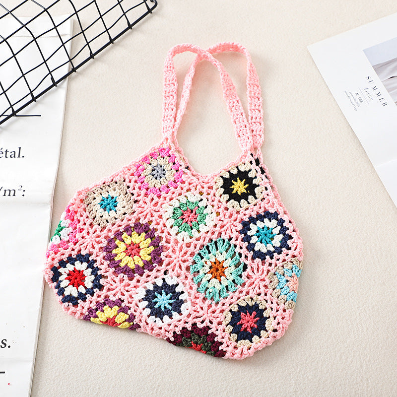 Sac creux vintage en crochet fait main