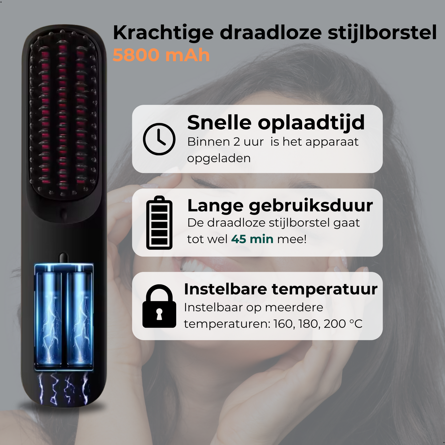 Draadloze Stijlborstel – Stylen waar en wanneer jij wilt