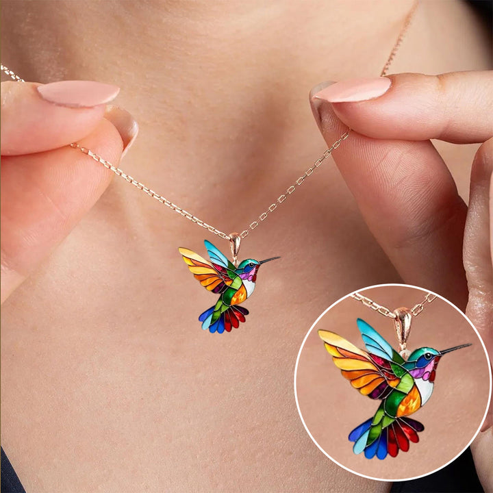 Samantha™ | Élégant Collier Colibri