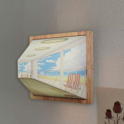 3D Brilvrije Galerij Optische Illusie Wandlamp & Nachtlamp