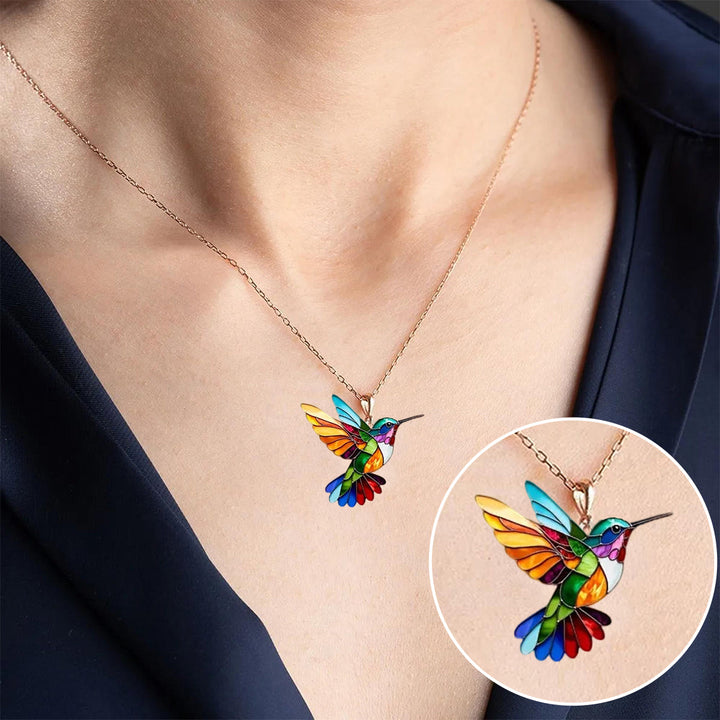 Samantha™ | Élégant Collier Colibri