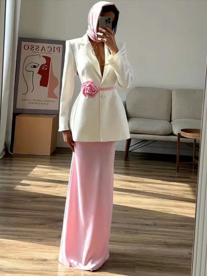 Chic à Petits Pois - Tenue fantaisie à pois – foulard inclus.