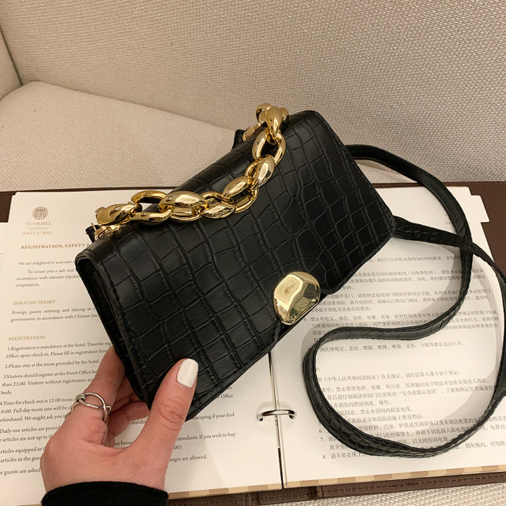 Sac messager rétro, petit sac carré simple