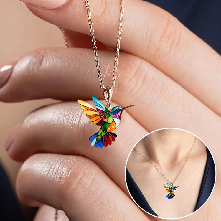 Samantha™ | Élégant Collier Colibri