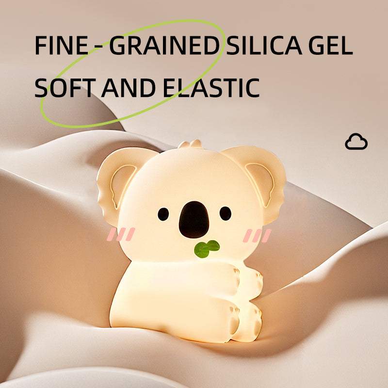 Huggwaii Squishy Silicone Koala LED Nachtlamp - Perfect Cadeau voor Kinderen en Meisjes