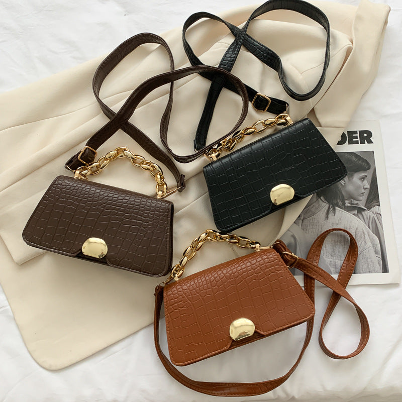Sac messager rétro, petit sac carré simple