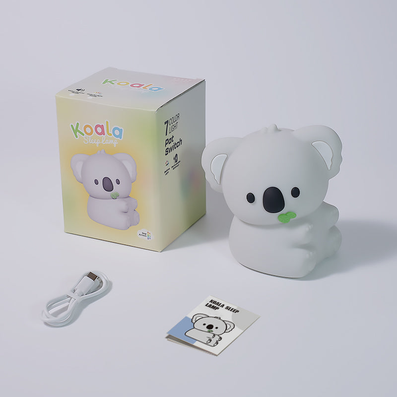 Huggwaii Squishy Silicone Koala LED Nachtlamp - Perfect Cadeau voor Kinderen en Meisjes