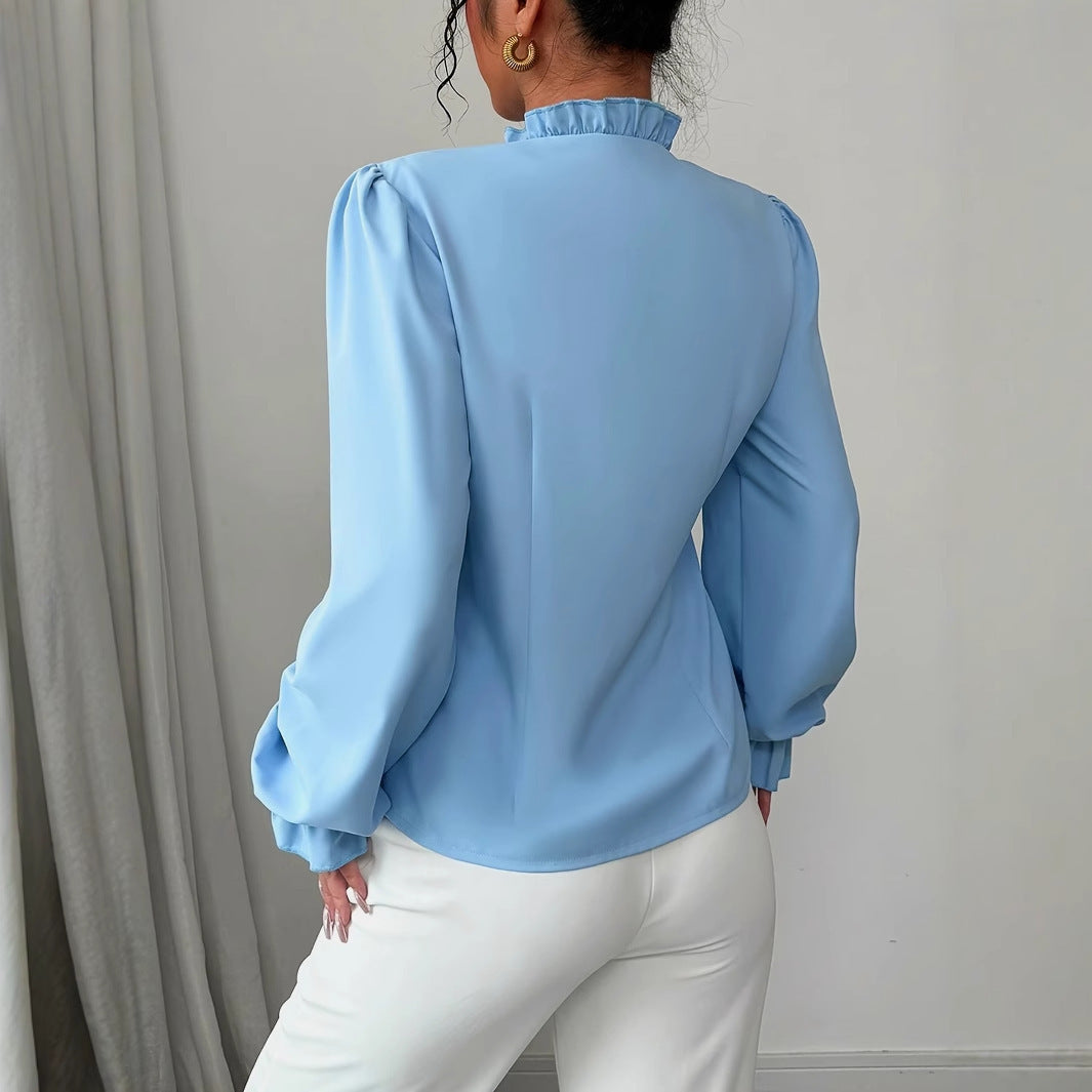 Col Couture - Chemisier moderne et raffiné.