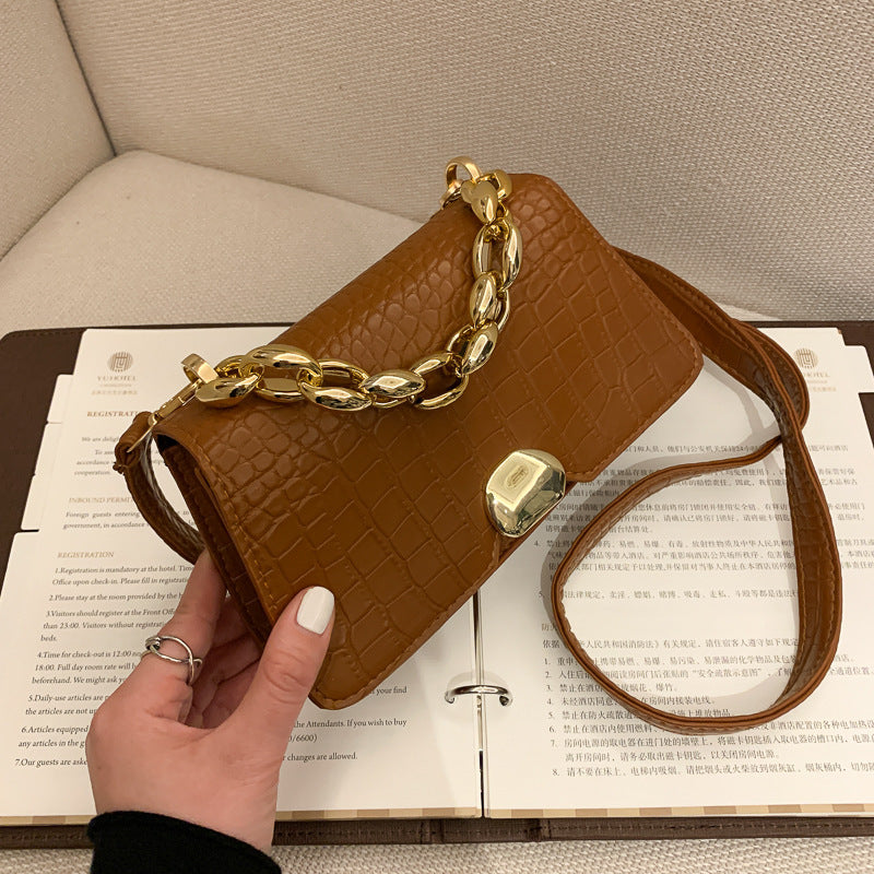 Sac messager rétro, petit sac carré simple