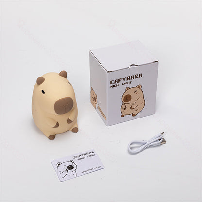 MeWaii® Capibara Vol met Capy Squishy Nachtlampfiguren Schattige Set DIY Bureau Collectie Perfect Cadeau