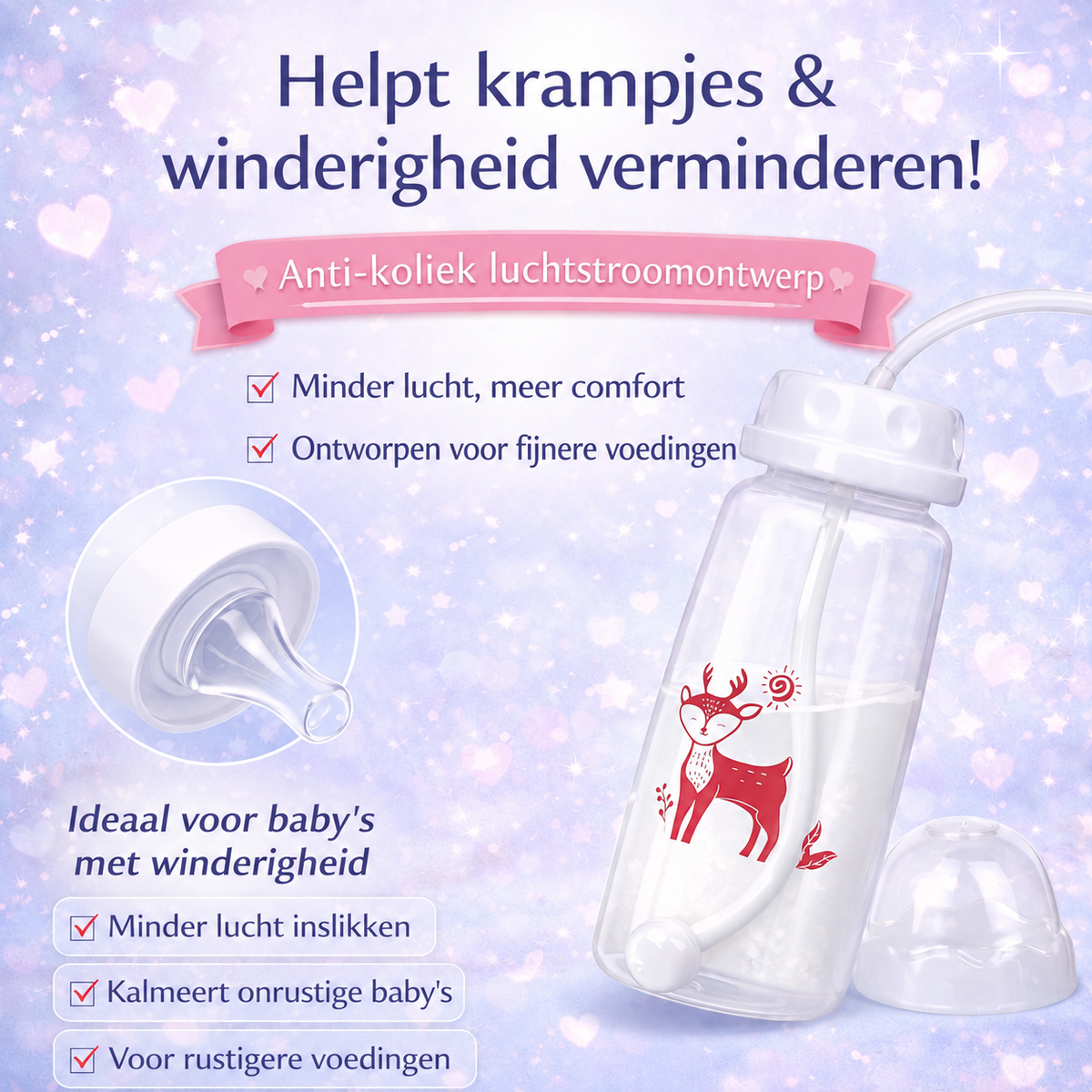 EasySip Babyflesje — Handsvrij Voeden