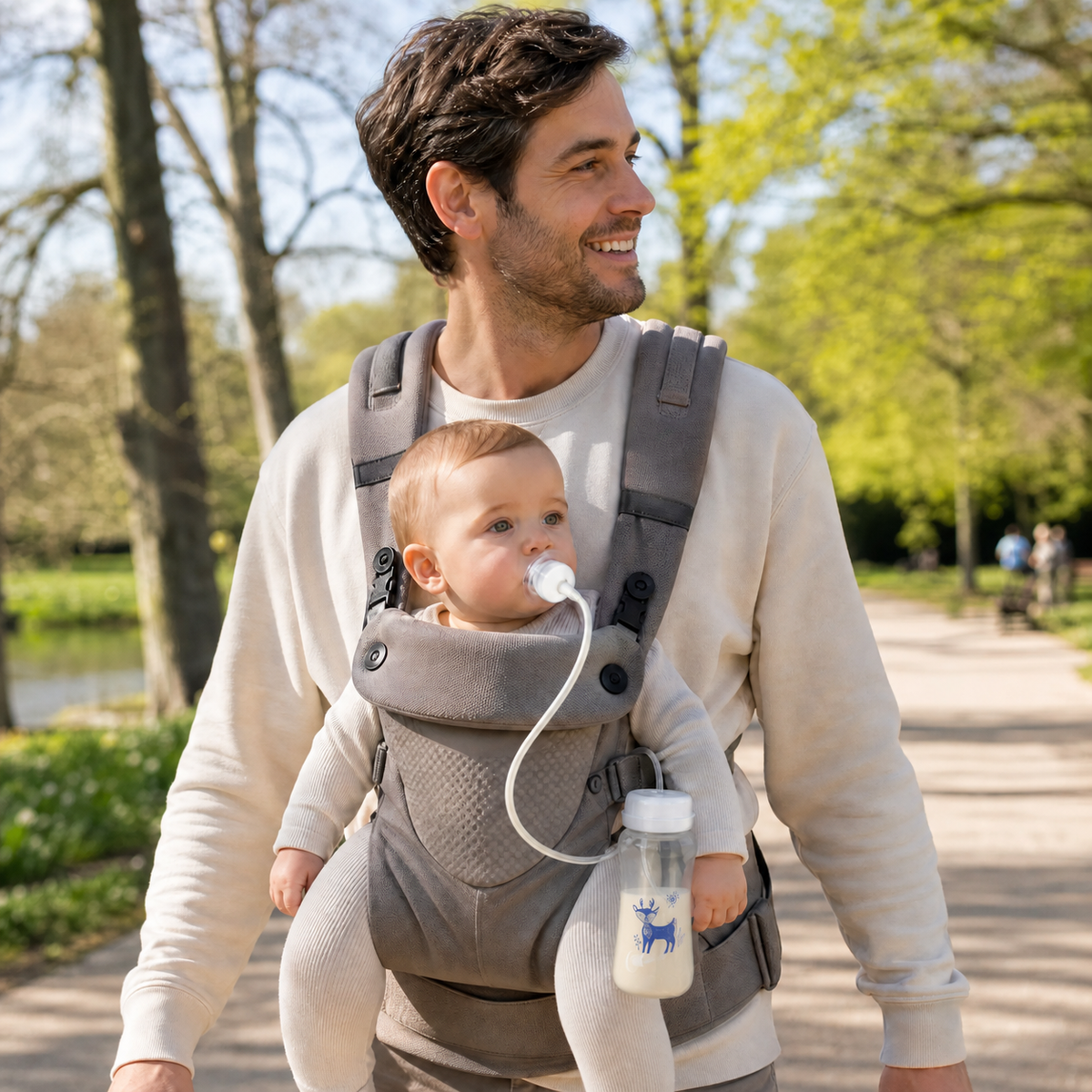 EasySip Babyflesje — Handsvrij Voeden