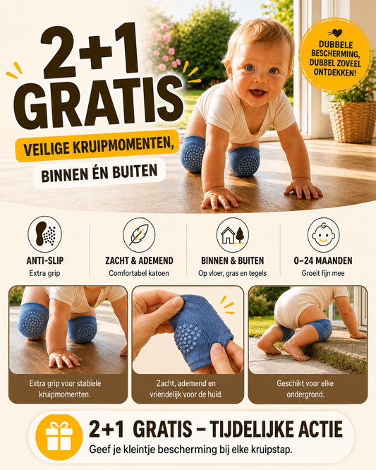 De KruipVeilig - Baby Kniebeschermers voor Kruipen