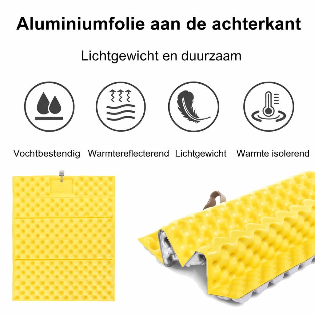 Opvouwbaar thermo zitkussen