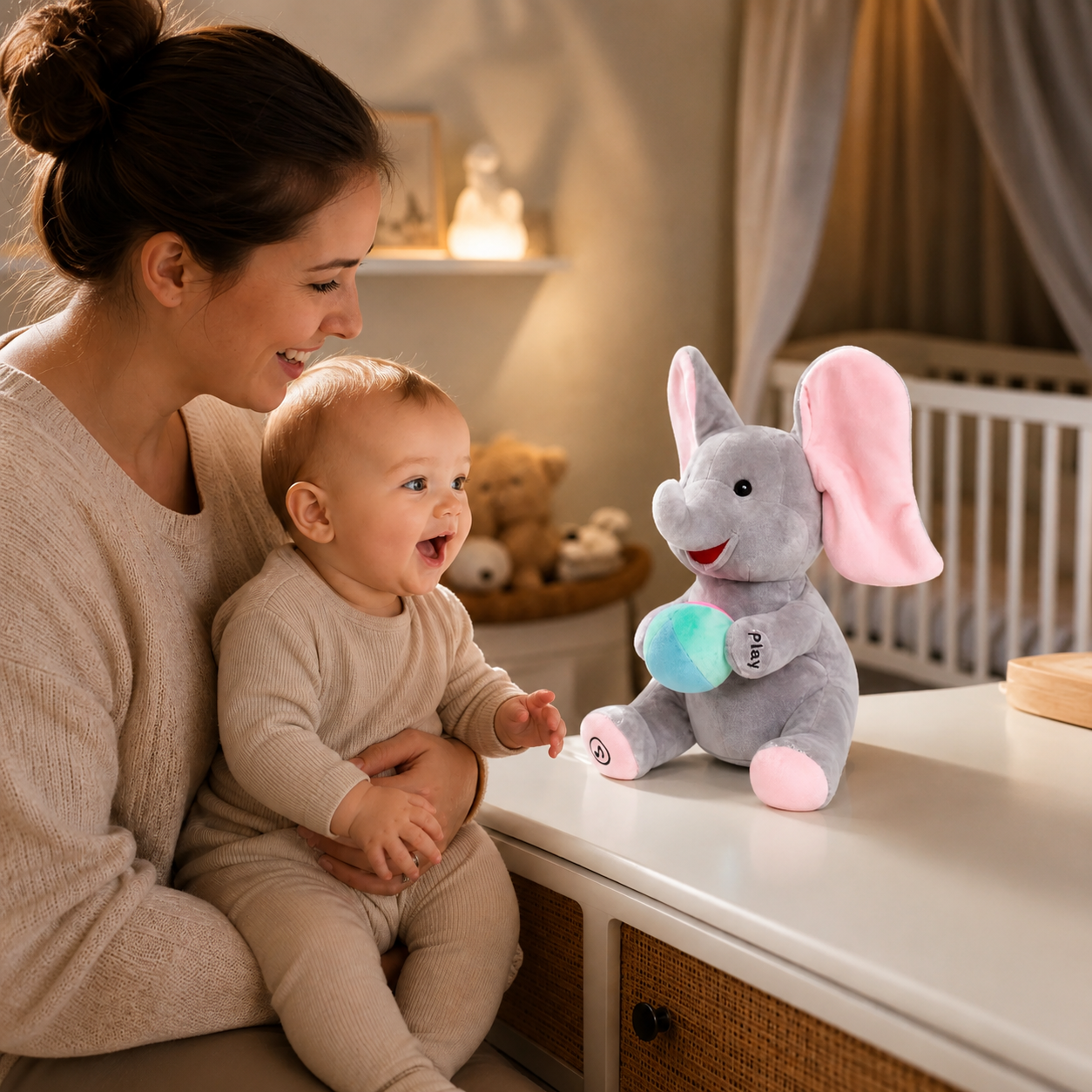 PeekaBoo Olifant - Interactief kiekeboe