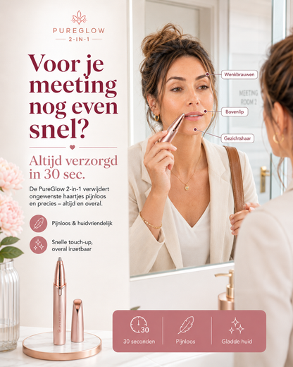 PureGlow 2-In-1 | Strakke wenkbrauwen en een zijdezachte huid