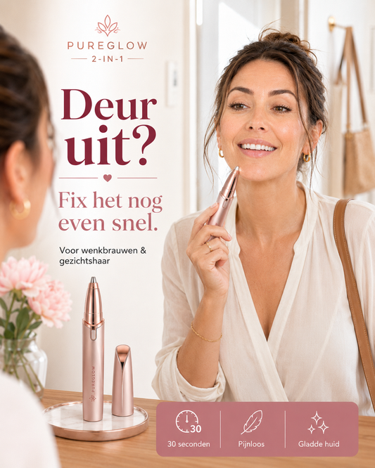 PureGlow 2-In-1 | Strakke wenkbrauwen en een zijdezachte huid