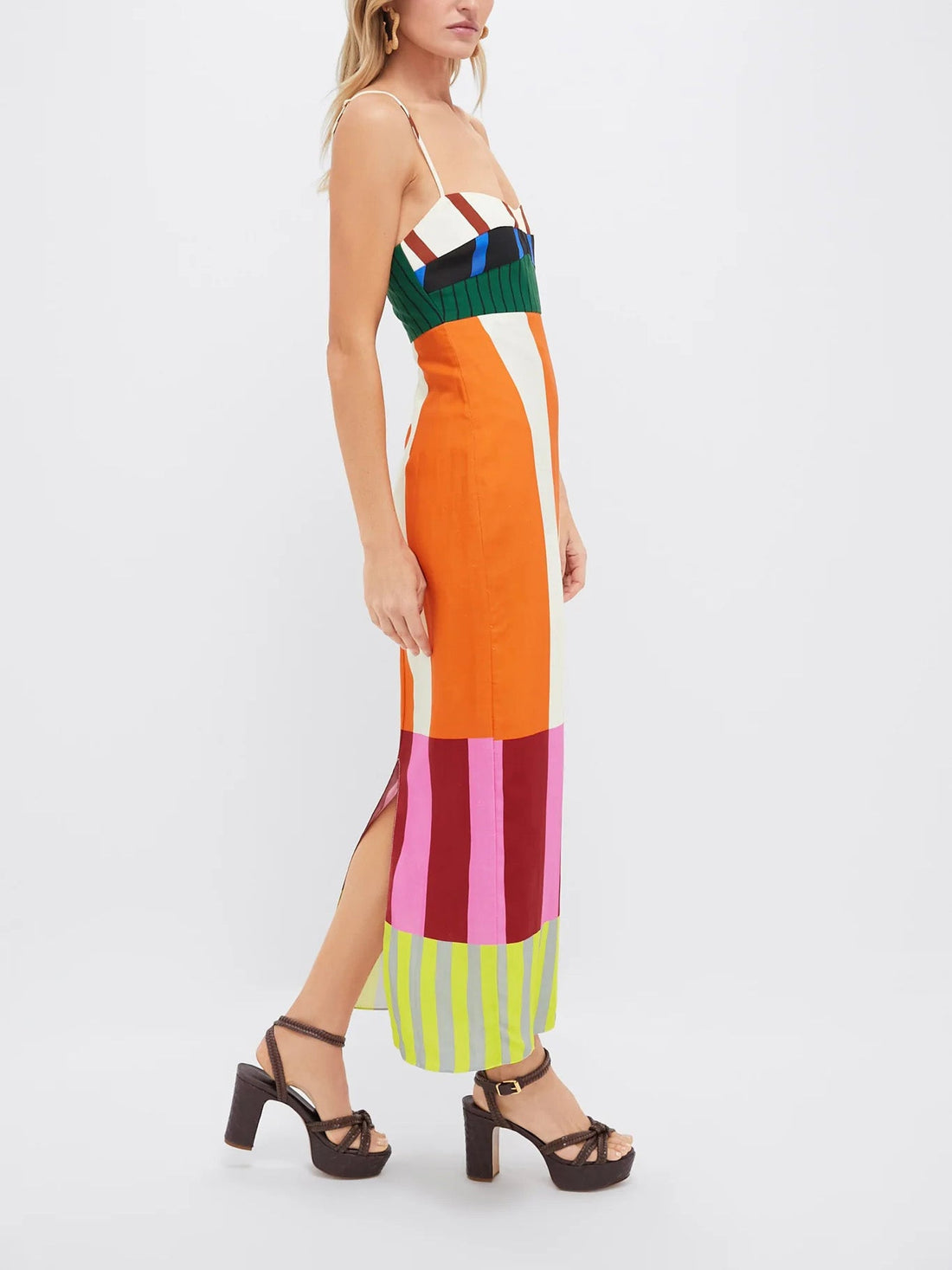 Paloma Bengal – Robe maxi fluide imprimée.