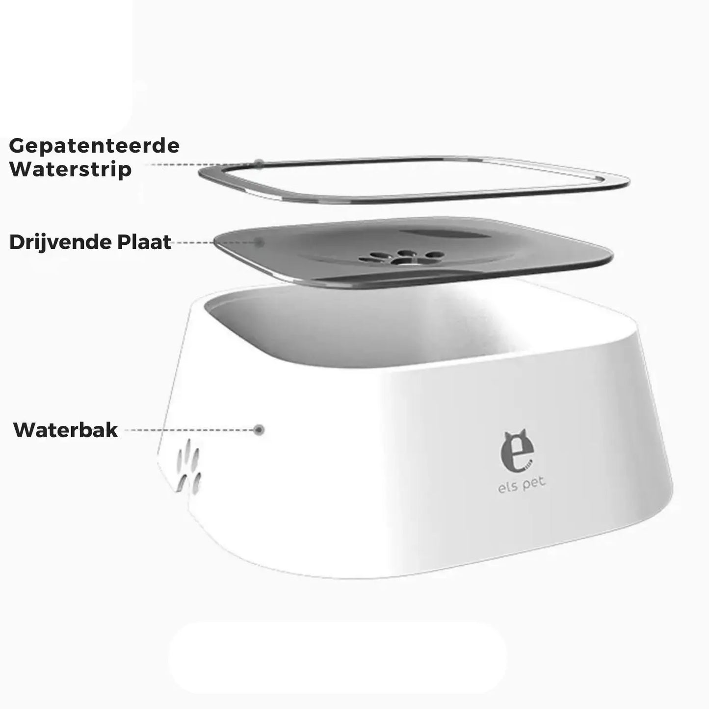 Els Pet - Anti spat waterbak