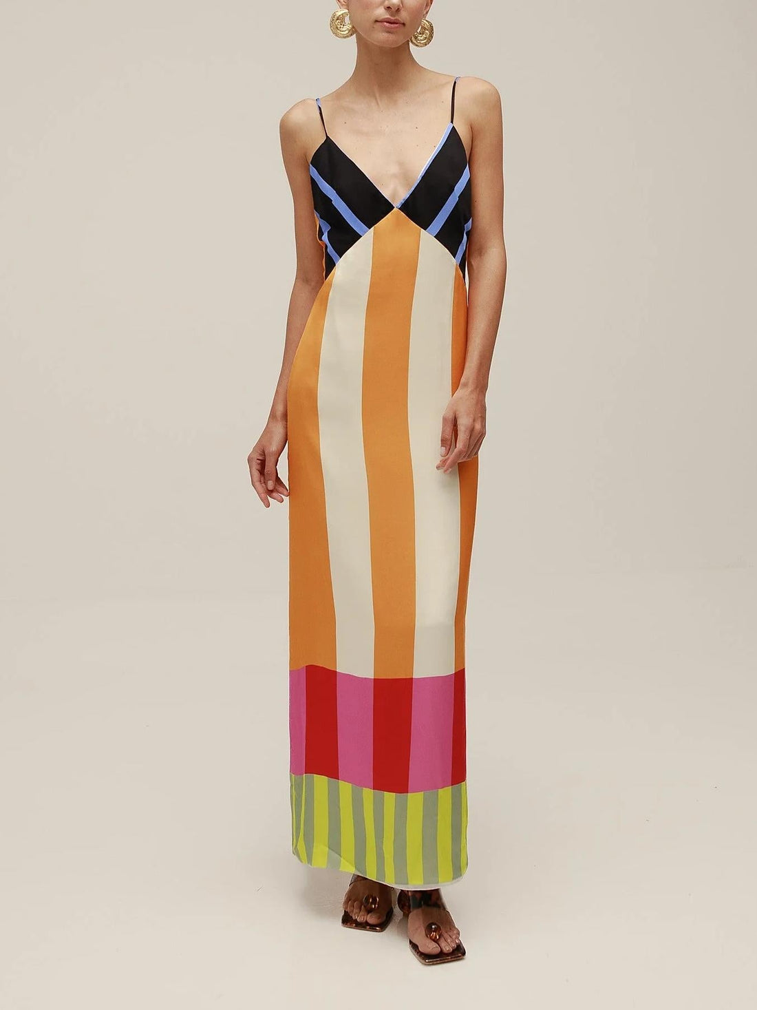 Paloma Bengal – Robe maxi fluide imprimée.
