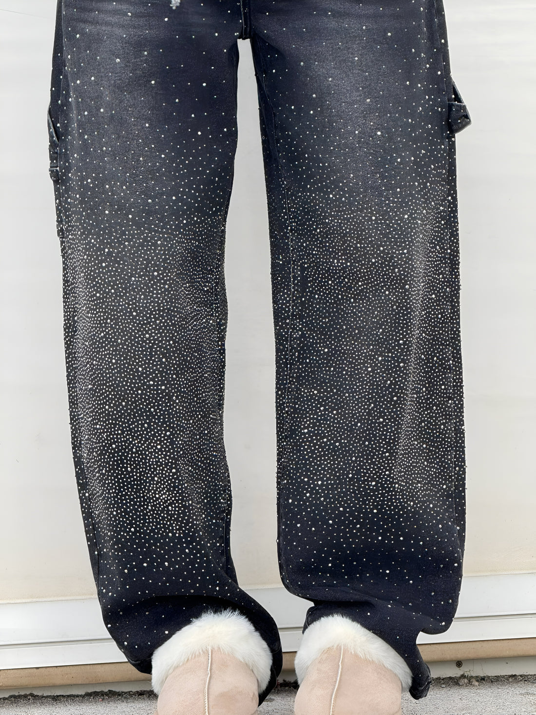 Ballon - Jean en denim brillant