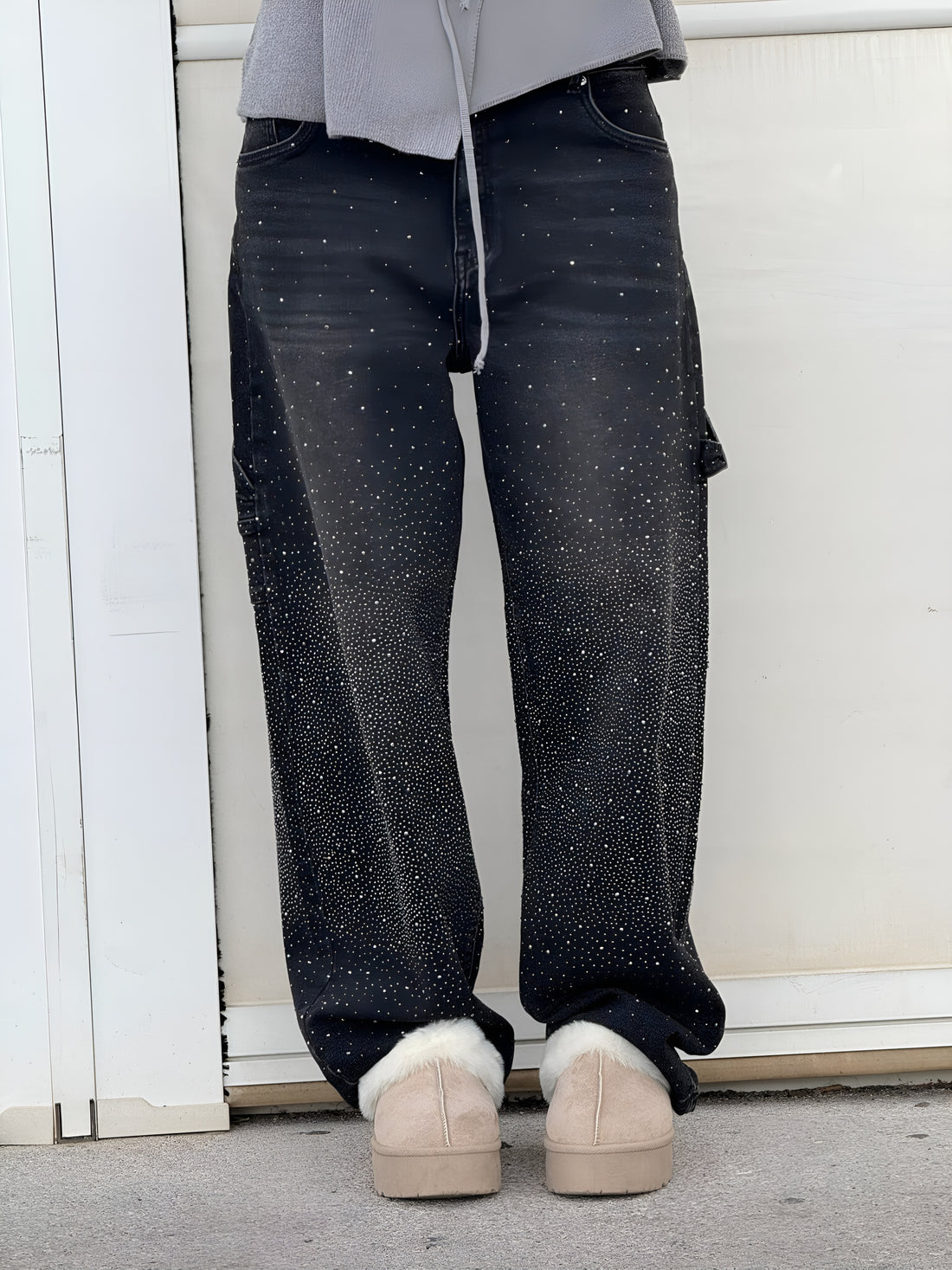 Ballon - Jean en denim brillant