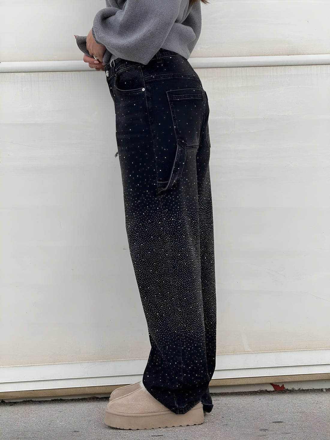 Ballon - Jean en denim brillant