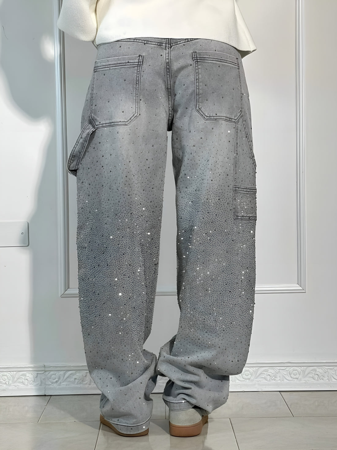 Ballon - Jean en denim brillant