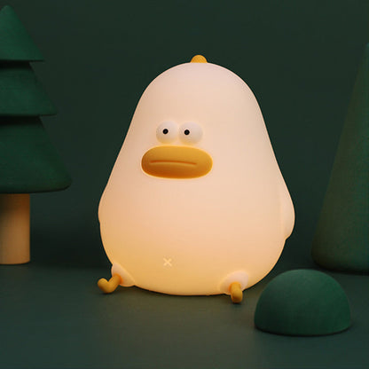 Squishy Silicone Dikke Kriel LED Nachtlamp - Perfect Cadeau voor Kinderen en Meisjes