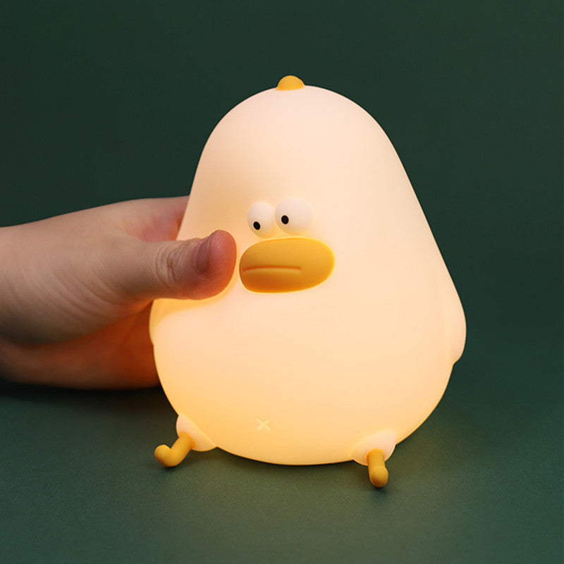 Squishy Silicone Dikke Kriel LED Nachtlamp - Perfect Cadeau voor Kinderen en Meisjes