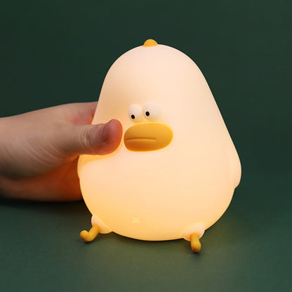 Squishy Silicone Dikke Kriel LED Nachtlamp - Perfect Cadeau voor Kinderen en Meisjes
