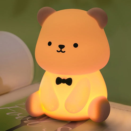 Zachte Silicone Teddybeer LED Nachtlamp - Perfect Cadeau voor Kinderen en Meisjes