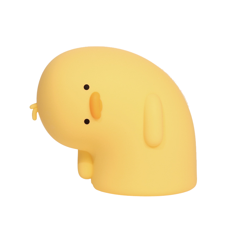 Squishy Silicone Duck Crooked Neck LED Nachtlamp - Perfect Cadeau voor Kinderen en Meisjes