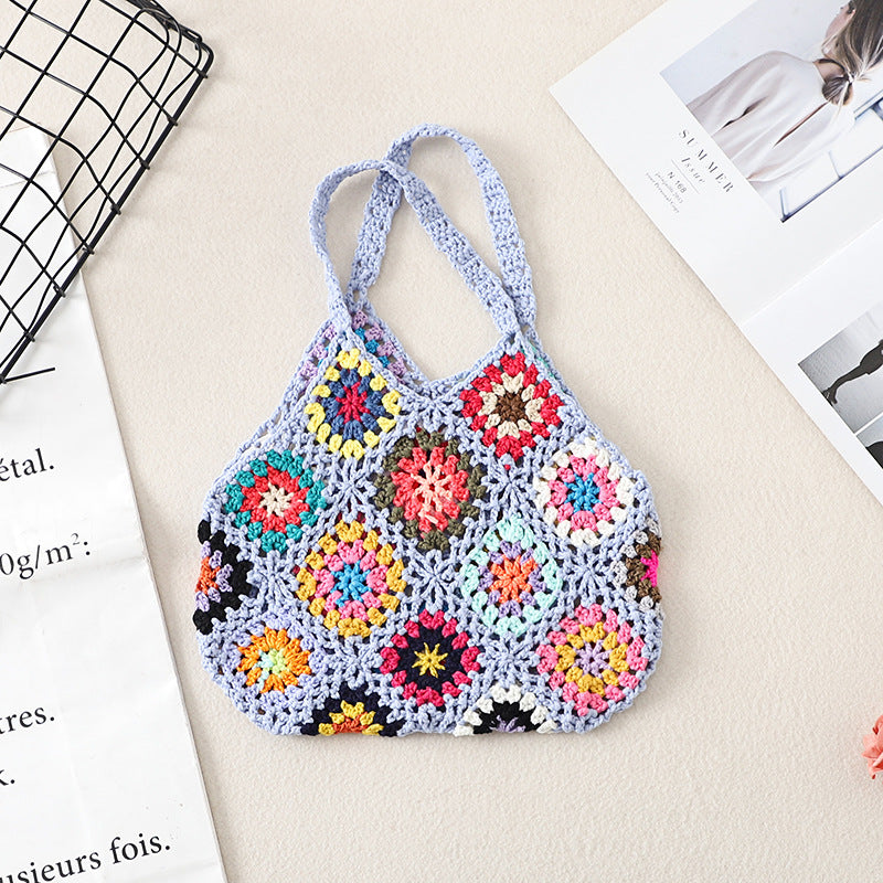 Sac creux vintage en crochet fait main