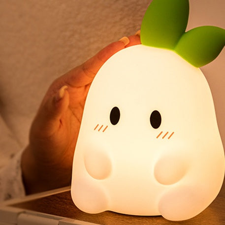 Huggwaii Squishy Silicone Schattige Radijs LED Nachtlamp - Perfect Cadeau voor Kinderen en Meisjes
